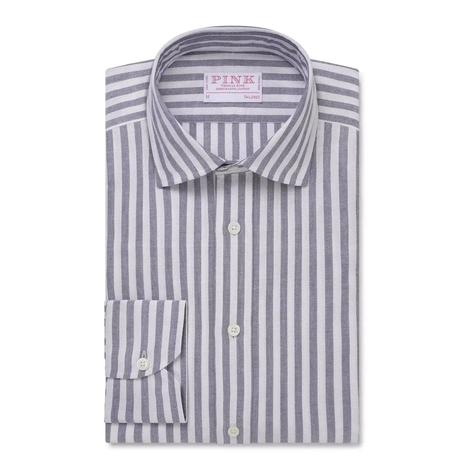 Thomas Pink Tailored Fit Woven Stripe Shirt - Smart Casual Elegance