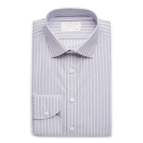 Thomas Pink Supraluxe Dobby Stripe Shirt - Tailored Fit Formal Wear