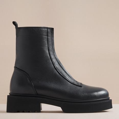 Women's Black Amber Leather Ankle Boot