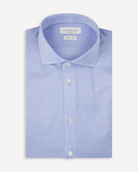Richard James Tailored Fit Pink Twill Shirt - Stylish and Sophisticated