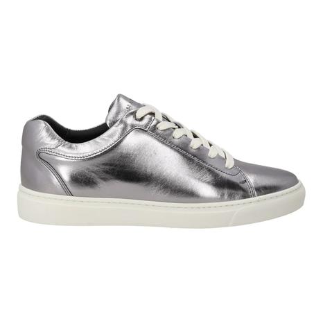 HARRY'S OF LONDON Women's Grace Low Top Trainers in Silver/Alabaster
