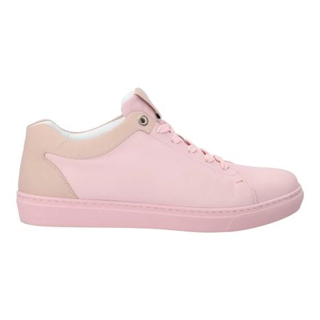 HARRY'S OF LONDON Women's Grace Low Top Trainers in Pink and Beige