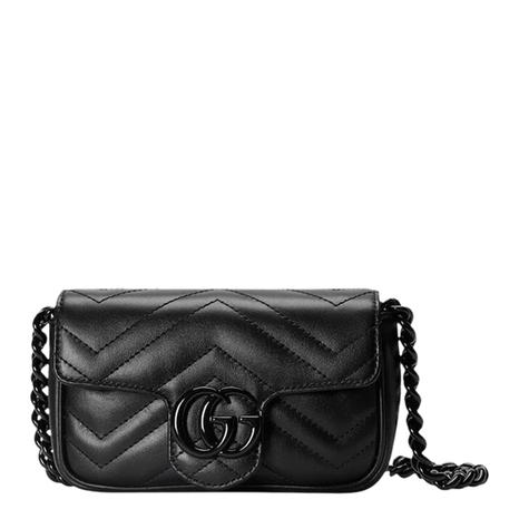 Black Gucci GG Marmont 2.0 Belt Bag