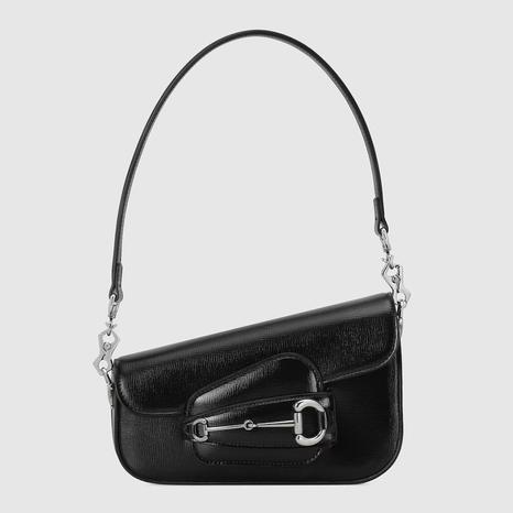 Black 1955 Horsebit Gucci Shoulder Bag