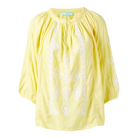 Yellow & White Aliya Shirt