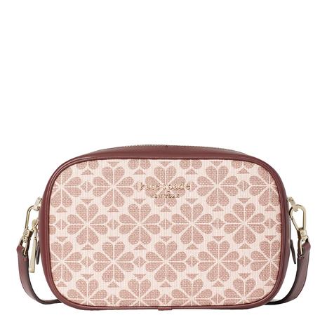 Dark Pink Spade Monogram Camera Bag