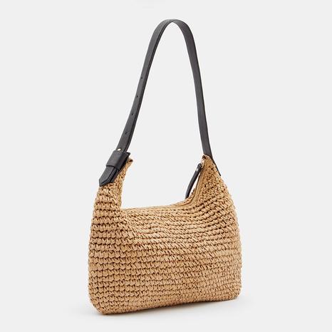 Natural Sophie Straw Crossbody Bag