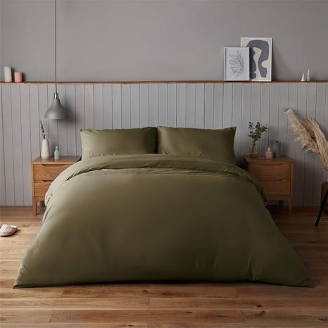 Silentnight Supersoft Olive Duvet Set - Double
