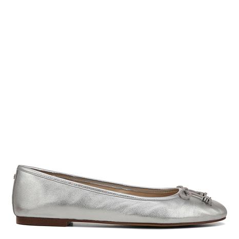 Women's Silver Felicia Luxe Ballet Pumps