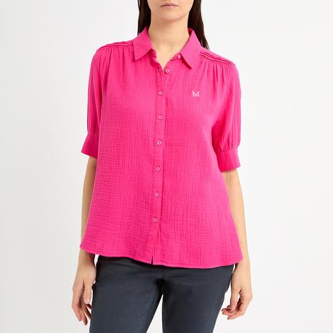 Pink Hayley Double Cloth Shirt