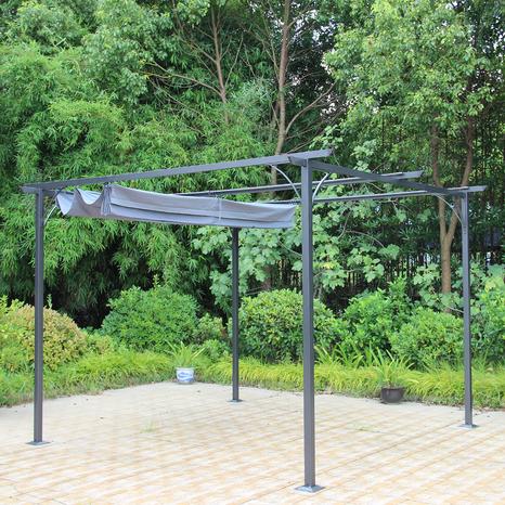 Prague Pergola Grey 3.5x3.5m