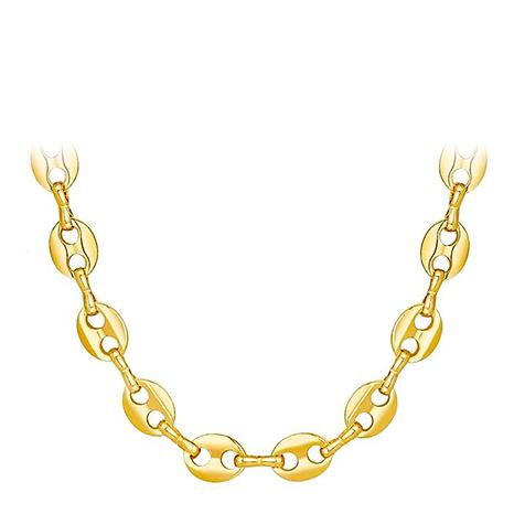 18K Gold Italian Link Necklace