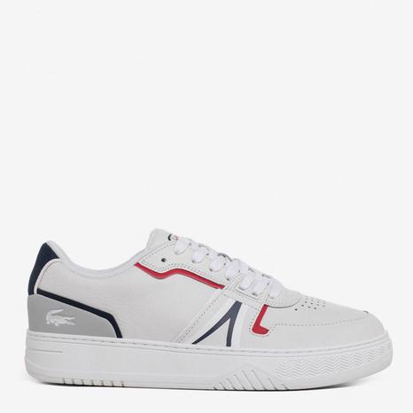 Men's White Multi L001 Leather Trainers