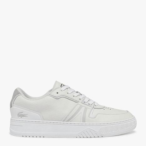 Men's White L001 Leather Trainers