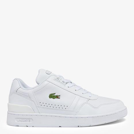 Men's White T-Clip Leather Trainers