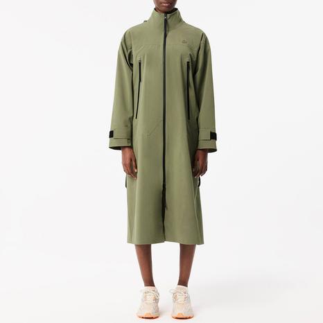 Khaki Waterproof Hooded Parker Jacket