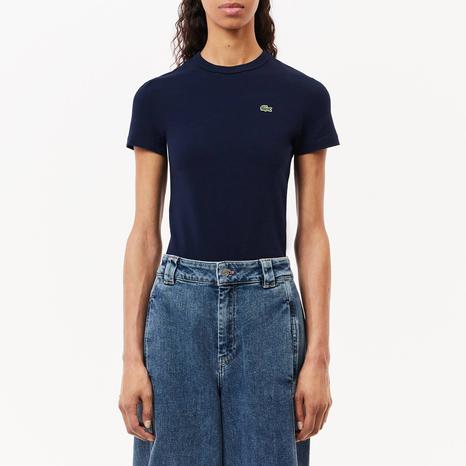Navy Cotton Logo T-Shirt