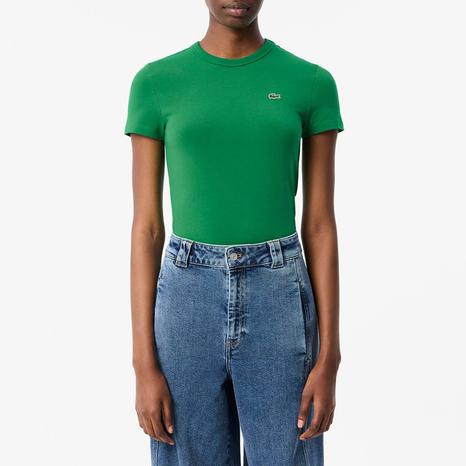Green Cotton Logo T-Shirt