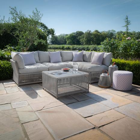 Maldives Small Sofa Set - Cool Linen