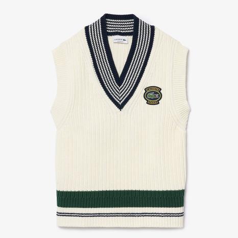 Ivory V-Neck Sweater Vest