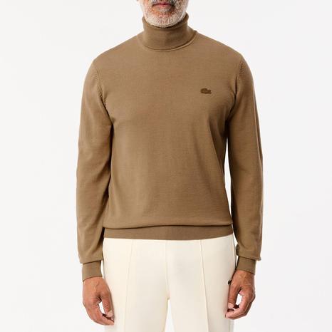 Brown Roll Neck Jumper
