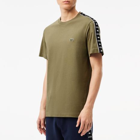 Khaki Sleeve Stripe T-Shirt
