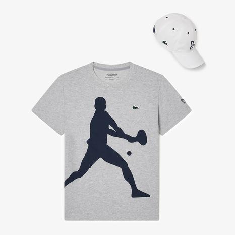 Grey Tennis Graphic T-Shirt