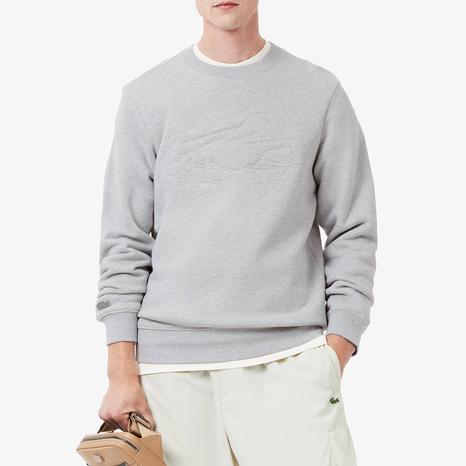 Grey Embroidered Crew Sweatshirt