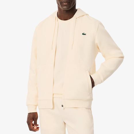 Ecru Zip Through Hoodie