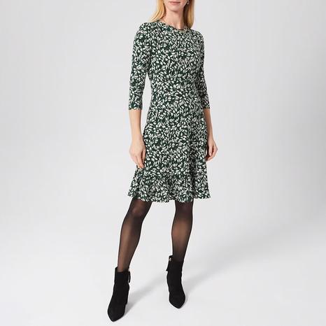 Green Ami Jersey Mini Dress