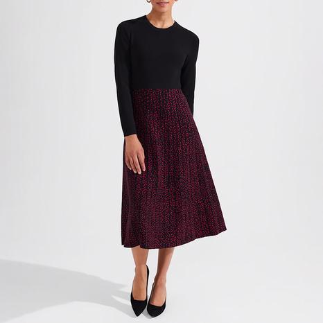 Black/Red Harlie Knitted Dress