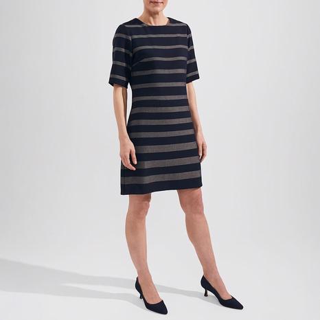 Navy Darla Stripe Mini Dress