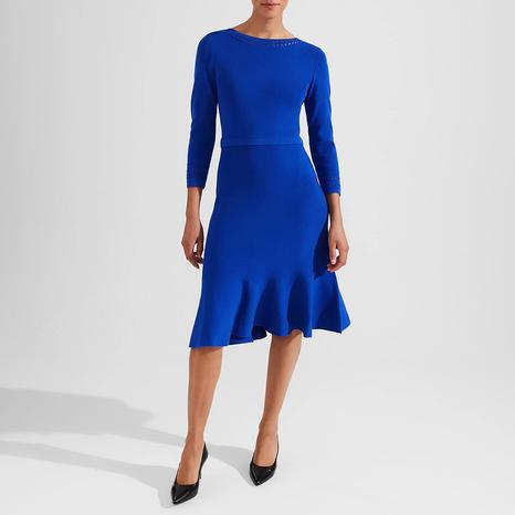 Blue Quinn Knitted Dress
