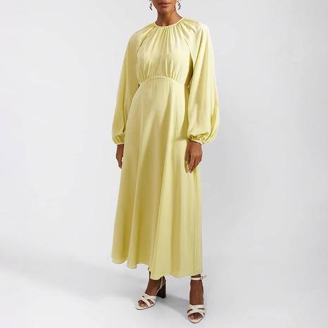 Yelllow Acacia Silk Dress