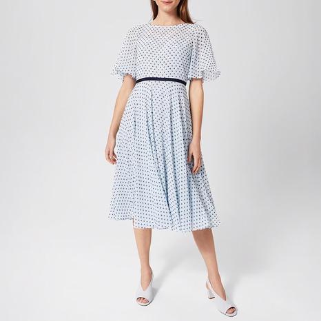 Light Blue Eleanor Polka Dot Dress