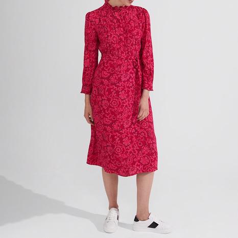 Red Eleanora Ruffle Dress