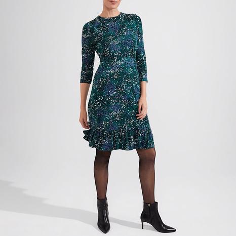 Teal Ami Jersey Mini Dress
