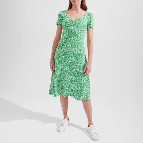 Green Print Suzannah Dress