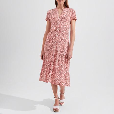 Pink Jacinta Buttoned Dress