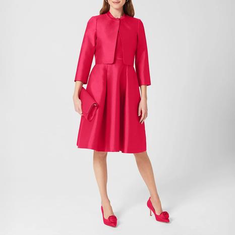Pink Julietta Silk Wool Blend Blazer