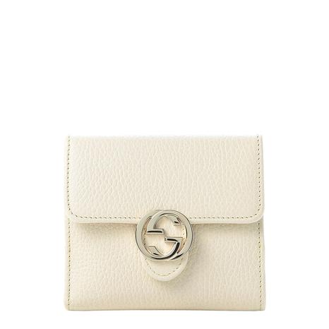 Nude Gucci Fold Over Coin Purse