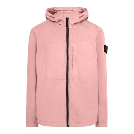 Pink Supima Cotton Blend Twill Jacket