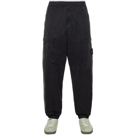 Black Loose Fit Cargo Trousers