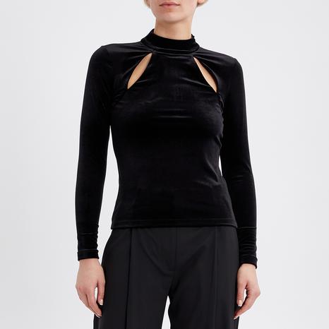 Black Maddie Cutout Top