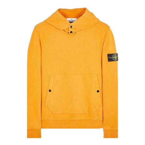 Orange Brushed Cotton Fleece Hoodie