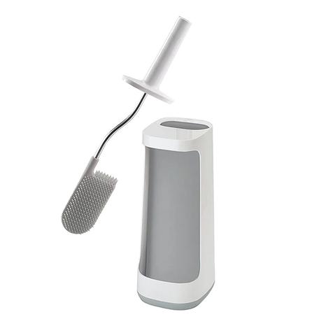 Flex  Plus Light Grey Toilet Brush with Storage Caddy