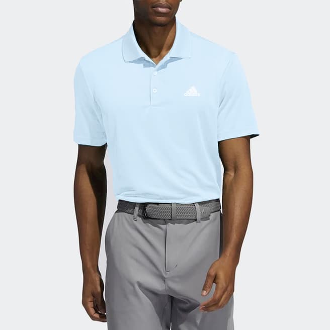 Adidas Golf Blue Adidas Stretch Polo Shirt