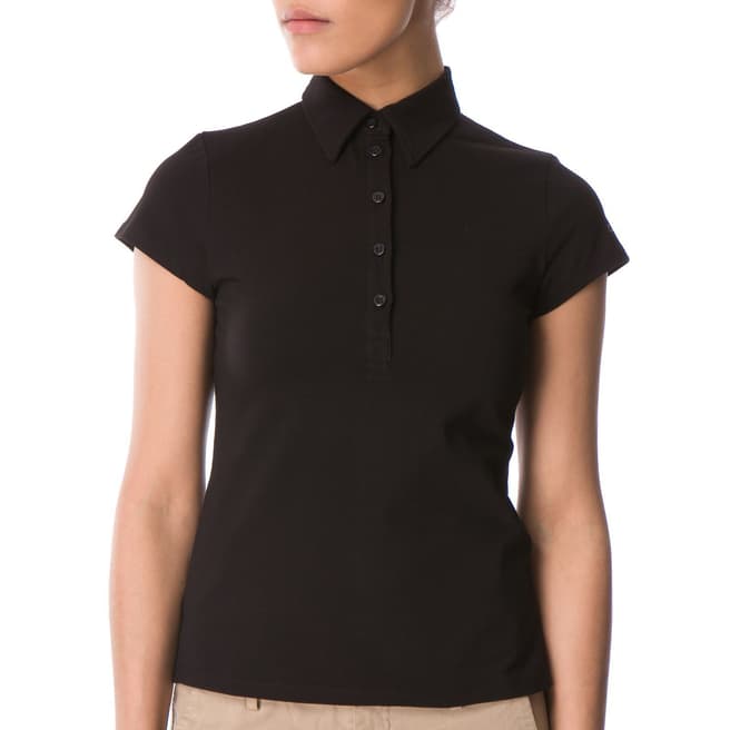 Calvin Klein Collection Women's Black Logo Polo Shirt
