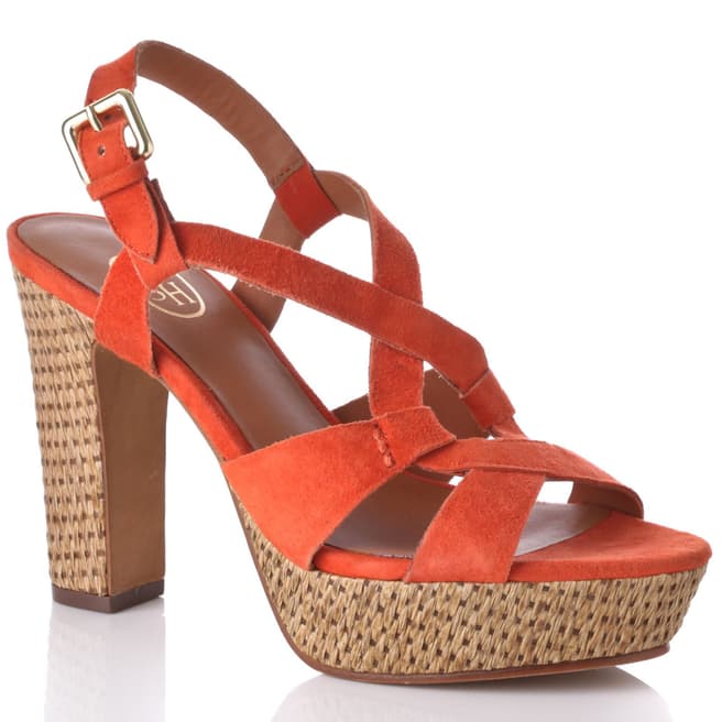 ASH Orange Suede Cindy Shoes 11cm Heel