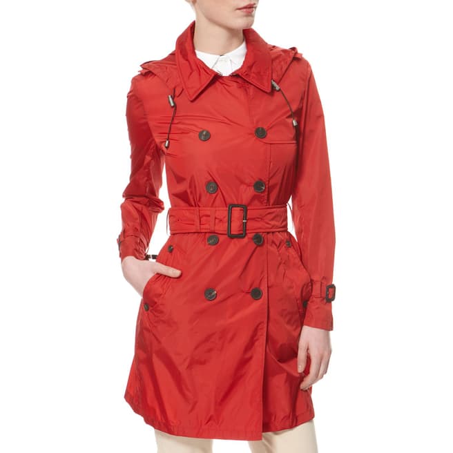 Aquascutum Women's Red Franca Trench Coat